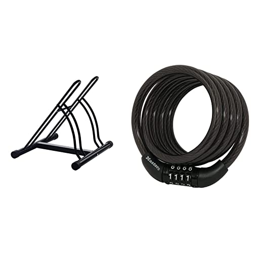 Rad Cycle Mighty Rack Two Bike Floor Stand Bicycle Instant Versitile Pro Quality Bike Park & Master Lock Bike Lock Cable, Combination Bicycle Lock, Cable Lock For Outdoor Equipment, 8143D #TOP9