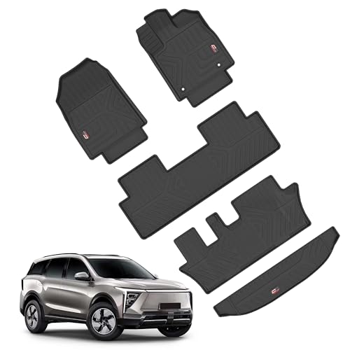 Image of GFX Car Floor Mats | Premium Life Long Foot & Trunk Mat | Compatible with XEV 9S (2026 Onwards - 7 Seater)| Waterproof, Anti-Slip, All-Weather, Durable & Easy to Clean Mats
