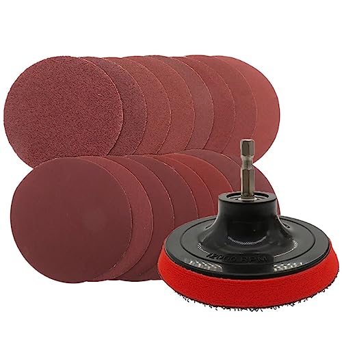 Papel de lija de 4 pulgadas grano 60 80 120 240 400 juego de discos de 100mm