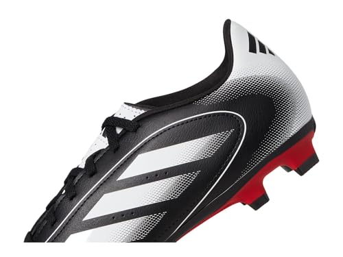 adidas Tênis de futebol unissex Goletto Ix Firm Multi Ground, Preto/Branco/Better Scarlet, 11.5 Wome