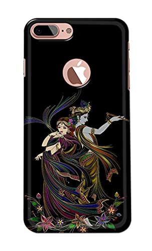 Image of Lord Radha and Krishna Hard Back Case Cover for iPhone 7 Plus Logo (5.5 inch) / iPhone 8 Plus Logo (5.5 inch), A1784, A1661 Back Cover -(J5) VNS2223