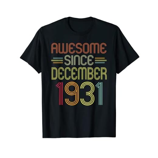 Regalo de 90 cumpleaños impresionante desde diciembre de 1931 90 años Camiseta