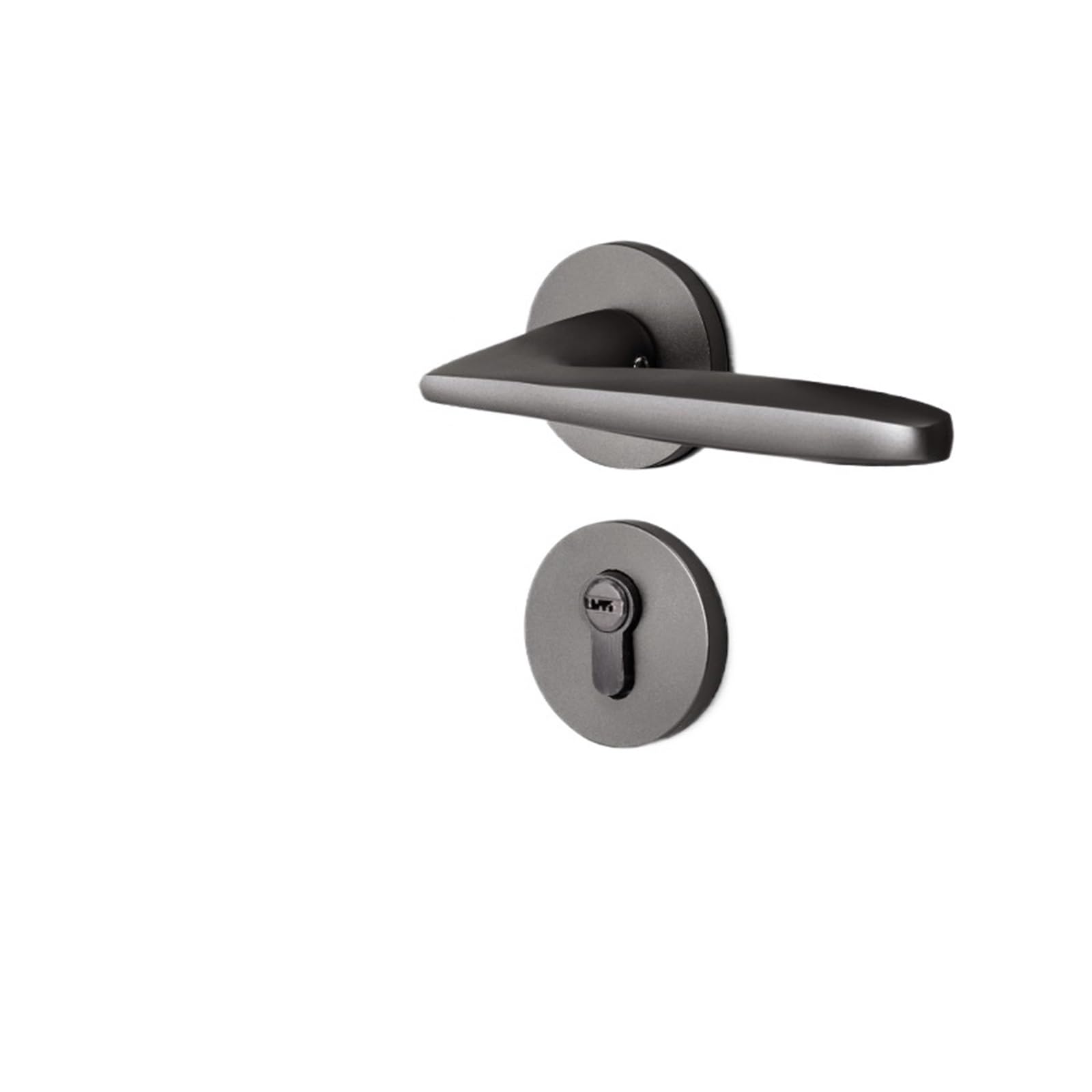 NYRXRYTCA Gray Door Lock Indoor Bedroom Door Lock Bathroom Wooden Door Handle Simple Split Lock Magnetic Silent Lock(G silent door lock)