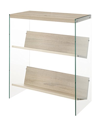 Confort Concepts Soho Table d'appoint, Bois Dense, Weathered White, Bookcase