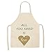Produktbild GLBS Eltern-Kind-Küche Lippen Und Love Letter Pattern Painting Kinderschürze Koch Erwachsene Haushalt Reinigungs-Tools Zurück-Bügel-Entwurf Kinder Smock (Color : 6, Size : Child)