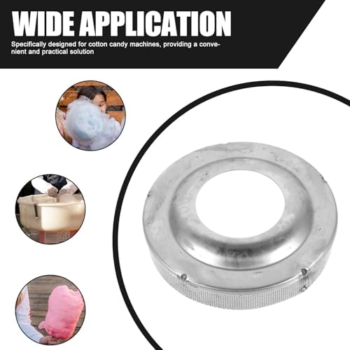 NUOBESTY Paslanmaz çelik ağ örtüsü, şekerlik, pamuk şeker makinesi için süzgeç, yedek parça, verimli pamuk şeker üretimi için aksesuar, kolay temizlenir, kullanılabilir - Görsel 7
