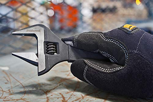 Proferred Plumbing Adjustable Wrench, Black Phosphate Finish, 4 Available Size Options 6-inch, 8-inch, 10-inch, 12-inch - T08002 - Image 3