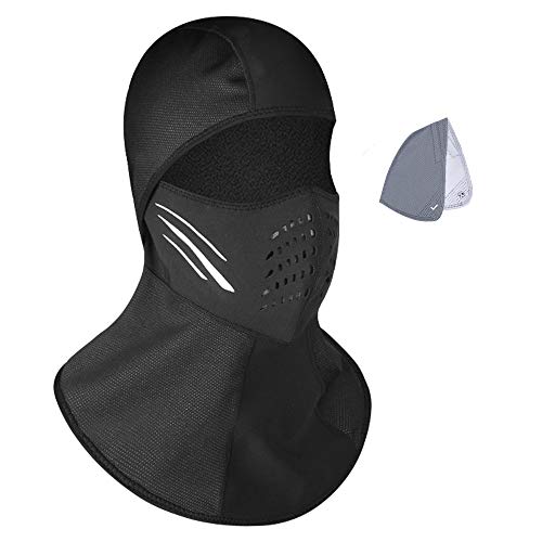 Suxman Pasamontañas para Moto, Balaclavas Máscara Hombre Multifuncional, Impermeable, Transpirable, Esquí Ciclismo para Otoño Invierno Hombre y Mujer Cover