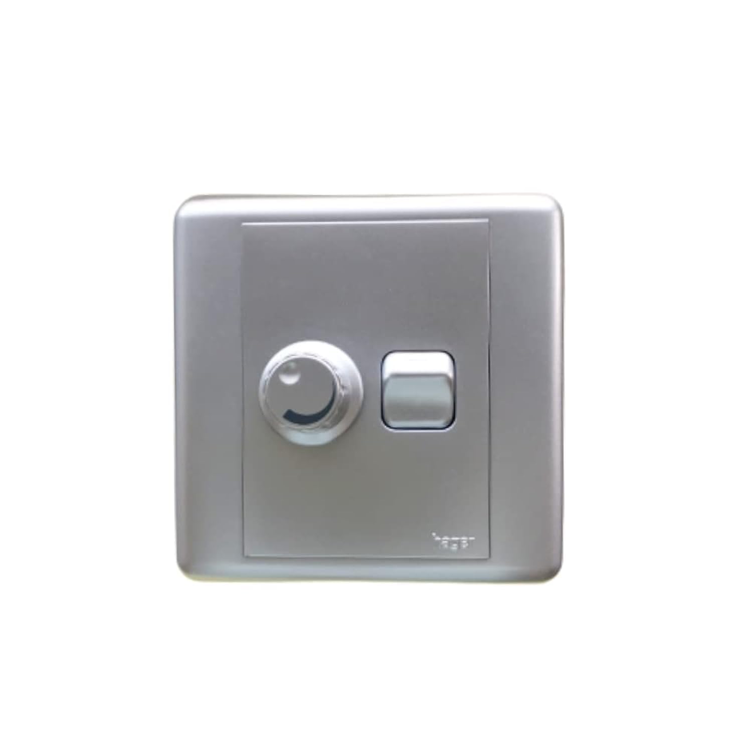Hager - Dimmer Switch 500 Watt 1 Gang - Silver Color