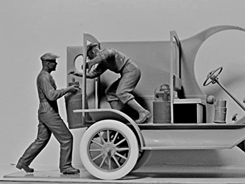 Modelo plástico vehículo entrega gasolina 1:24 miniatura 7