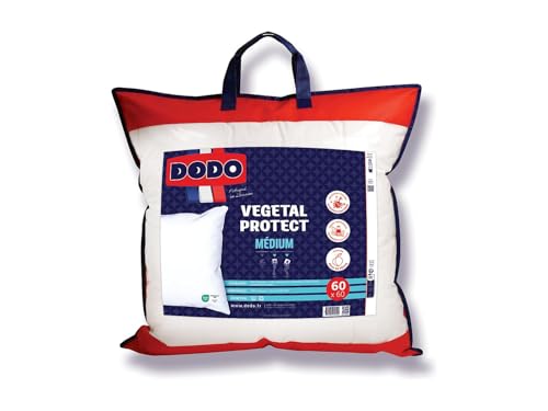 DODO - Oreiller Anti acariens Naturel - 60 x 60 cm - Vegetal Protect