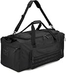 125L Extra Large Gym Duffle Bag for Men Women with Shoes Compartment Shoulder Strap Heavy Duty Tactical Duffel Bag Weekender Overnight Trip Big Sports Team Equipment & Workout Bag, Black