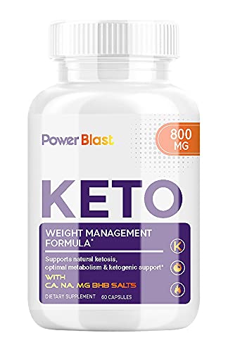 Power Blast Keto Pills - Power Blast Keto 800 mg - Power Blast Keto Weight Management Pills (60 Pills - 1 Month Supply)