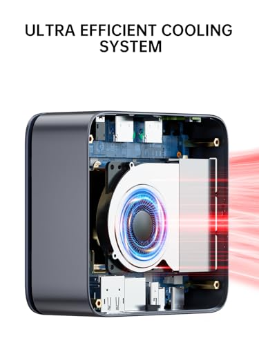 Image of GMKtec Mini PC Ryzen 5 3500U 1TB SSD 16GB(8 * 2) DDR4 2.5GbE NIC LAN Office Home Desktop Computers, HTPC Proxmox, HDMI 2.1, USB-C, DP Triple 4K Display Nucbox G10 Black