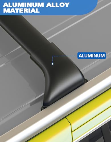 Image of FengYu Roof Rack 220lbs Cross Bars Compatible with Honda Passport 2026 with Raised Side Rails,Heavy Duty All-Metal Aluminum Roof Rails Crossbars Rooftop Cargo Bars Black Luggage Racks Carrier