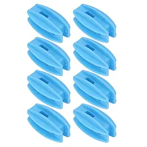 EXCLUZO Corner Post Fence Insulator, UV Protection 100PCS Strong Insulation Electric Fence Insulator Weather Resisatnt for Pasture Blue