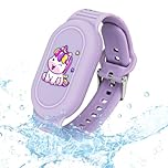 Ainiv Cute Bracelet for Galaxy SmartTag 2, Waterproof Silicone Cartoon Wristband Holder Compatible with Samsung Smart Tag 2, for Children, Elderly People (Unicorns Purple)