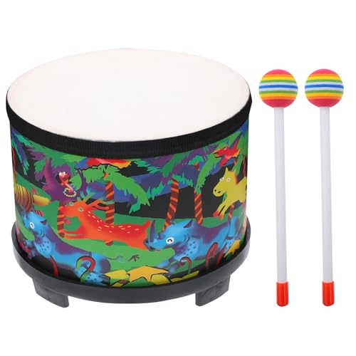 Bateria infantil | Instrumentos musicais para bebés 20 cm | Brinquedo educativo sensorial com 2 casacos para meninos e meninas | presente de Natal