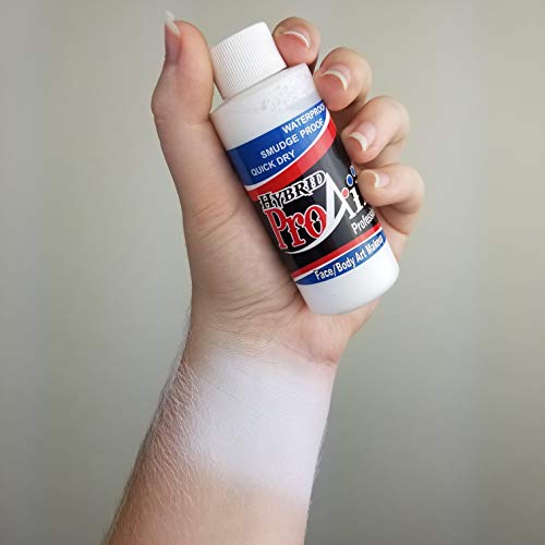 Face Painting Makeup – Proaiir Water Resistant Makeup - 4.2 Oz (120Ml) White #TOP1