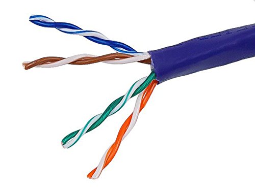 Hottest Sales Monoprice 108596 Cat5e Ethernet Bulk Cable - Network Internet Cord - Stranded, 350Mhz, UTP, CM, Pure Bare Copper Wire, 24AWG, 1000ft, Purple