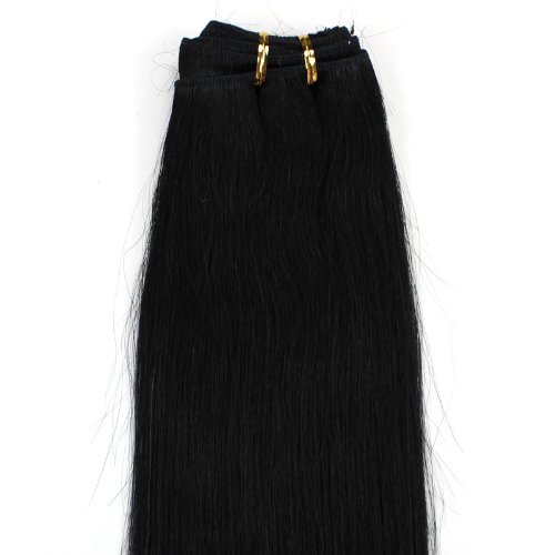 Xiaonibang Hair Extensions Natural Virgin Brazilian Human Hair Weave Weft 01 (26Inch Long 100g/Pcs)
