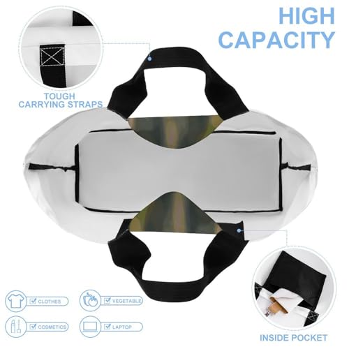 Women's Multi-Functional Shopping Bag，Colorful Toucan Printing Messenger Bag Shoulder Bag for Travel, Work, Shopping & Parties with Inner Pocket, Grocery Bag Lightweight & Water-Resistant4