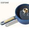 CAROTE Ceramic Cookwar Set, Pots and Pan Set Non Stick 16 Piece, Cookware Set Kitchen Cooking Set Non Toxic, PFAS PTFE Free, Blue