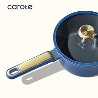 CAROTE Ceramic Cookwar Set, Pots and Pan Set Non Stick 16 Piece, Cookware Set Kitchen Cooking Set Non Toxic, PFAS PTFE Free, Blue — image 5