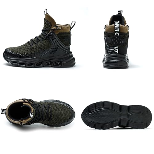 Image of Nutropa Steel Toe Boots for Men Women, Lightweight Work & Safety Shoes Outdoor Protection Footwear Puncture Proof Industrial and Construction Shoes