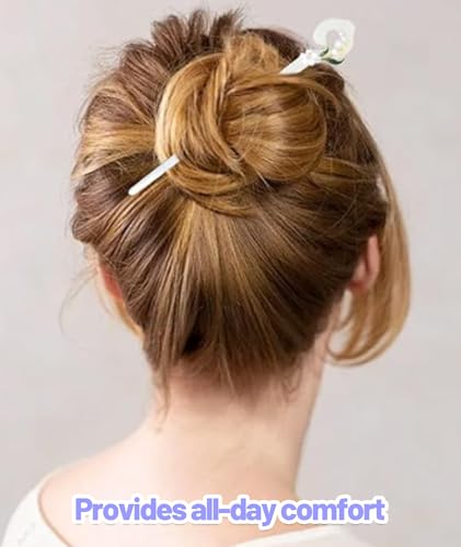Image of Hair Stick for Bun, 3Pcs Hair Pins for Women, Juda Stick for Hair Bun with Elegant Design, Chinese Hair Pin for Everyday and Special Occasions