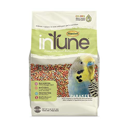 Higgins Intune Parakeet Bird Food 2Lb, Multicolor (466195)