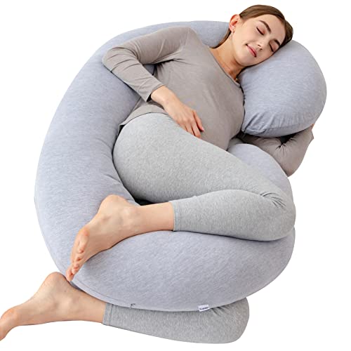 Yuantian Pregnancy Pillow, For Pregnant Woman C-Shape Full Body Pillow And Maternity Support (Jersey Cover)- Support For Back, Hips, Legs, Belly For Pregnant Women #TOP22