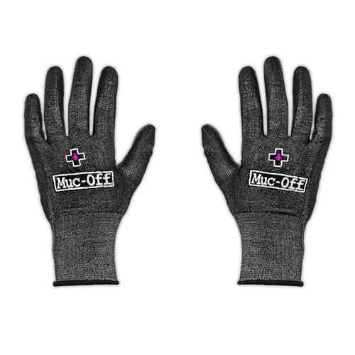 Muc-Off Mechaniker Handschuhe, XL – Latexfreie Schnittschutzhandschuhe für die Wartung von Fahrrädern und Motorrädern – Waschmaschinengeeignete Arbeitshandschuhe