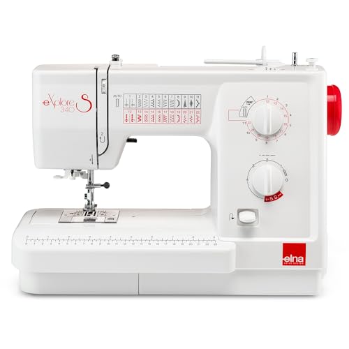 Elna Explore 340s Mechanical Sewing Machine with 23 Stitches including...