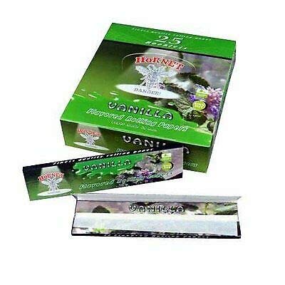HORNET FLAVOURED PAPERS KING SIZE SLIM CIGARETTE ROLLING PAPER PICK N MIX (VANILLA, 10)