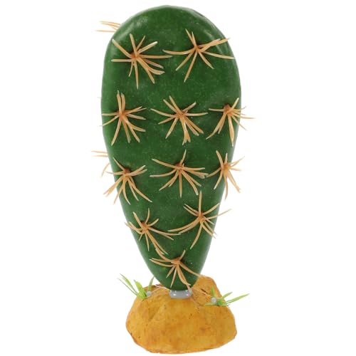 Milisten Artificial Reptile Habitat Plant Decoration for Terrarium Sturdy Artificial Cactus Ornament for Reptile Tank Décor Suitable for Amphibians Habitat