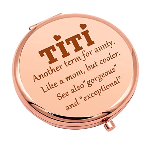 Auntie Birthday Gift Auntie Gifts From Niece Compact Makeup Mirror For Aunt Best Aunt Ever Gifts Thank You Gifts Folding Makeup Mirror Thanksgiving Retirement Gifts #TOP27