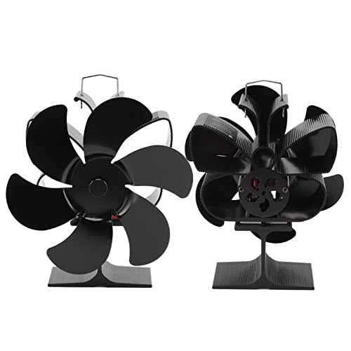 Ventilador de Calor de 6 Lâminas, Ventilador de Resistência para Lareira, Ventilador Ecológico para