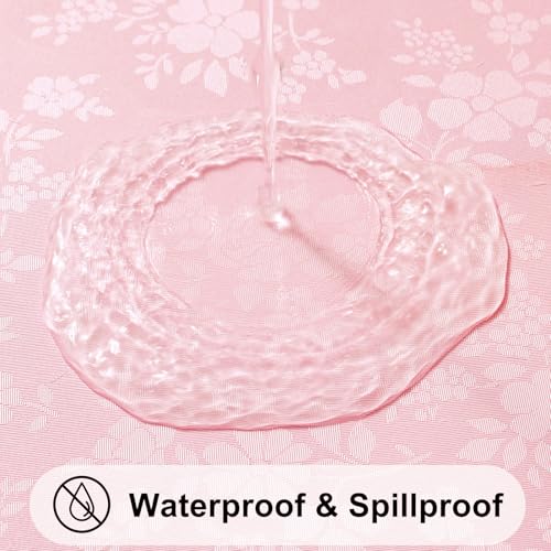 Image of Smiry Heavy Duty Vinyl Fitted Tablecloths for 8 Foot Rectangle Tables