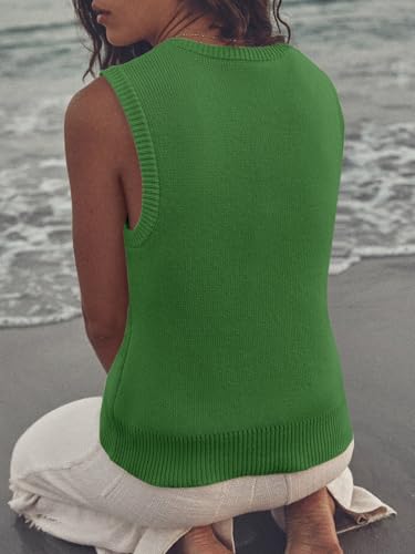 Image of Saodimallsu Women's Ribbed Knit Sweater Vest