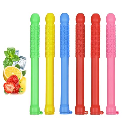6PCS Chewable Breather with Pure Lock Flavor Portable Chewable Breather Stick for Fresh Breath On-The-Go Aromatherapy for Fresh Breath Mental Focus And Natural Energy