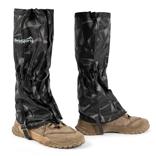 Best Rated in Snowshoeing Boots: Top Picks for Your Winter Adventures 15 Waterproof Leg Gaiters for Men and Women Adjustable Snow Boot Gaiters for Hiking in Hunting Sand and Mud Mountain Climbing or Snowshoeing (Triangle L)