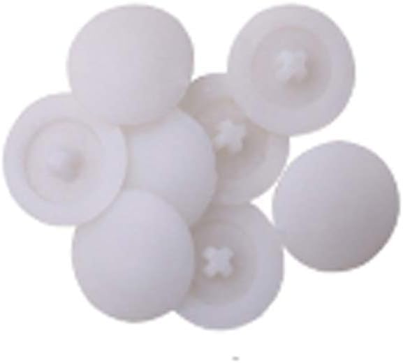 Cabinet Furniture Trim Cover, Screw Plastic Cover Screw Hole Cover Cabinet Furniture Attachment Cam Accessory for Wall Cabinet Tabletop Screw Furniture Repair 400 pcs (White)