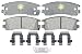 Raybestos ATD698P Advanced Technology Semi-Metallic Disc Brake Pad Set