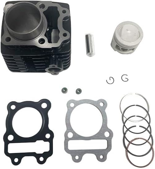 Engine Parts Cylinder gasket Piston Ring Set, Bore Size 53mm Piston Ring Kit Replacement Fit for CT100 BAJAJ100 100cc