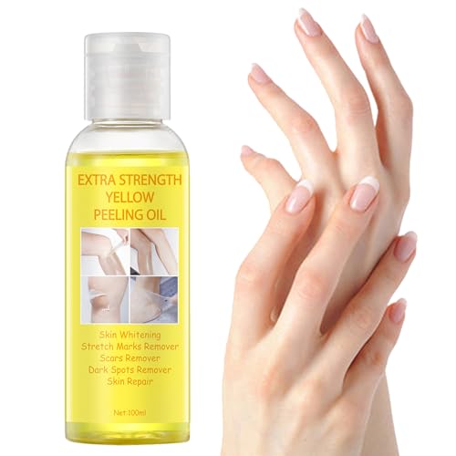 Aceite Peeling Extra Fuerte | 100ml Aceite Hidratante - El aceite exfoliante multifuncional prensado en frío reparador natural para pieles oscuras ayuda a igualar el tono de la piel Idezek