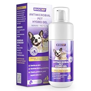 HICC PET Dog Wound Care Hydro Gel, Heals Wounds, Hot Spot Treatment for Dogs, Soothes Inflammation, Prevents Infection, Treats Bites, Scratches & Skin Ulcers, Cat Horse Wound Care Solution, 3.4 Ounces