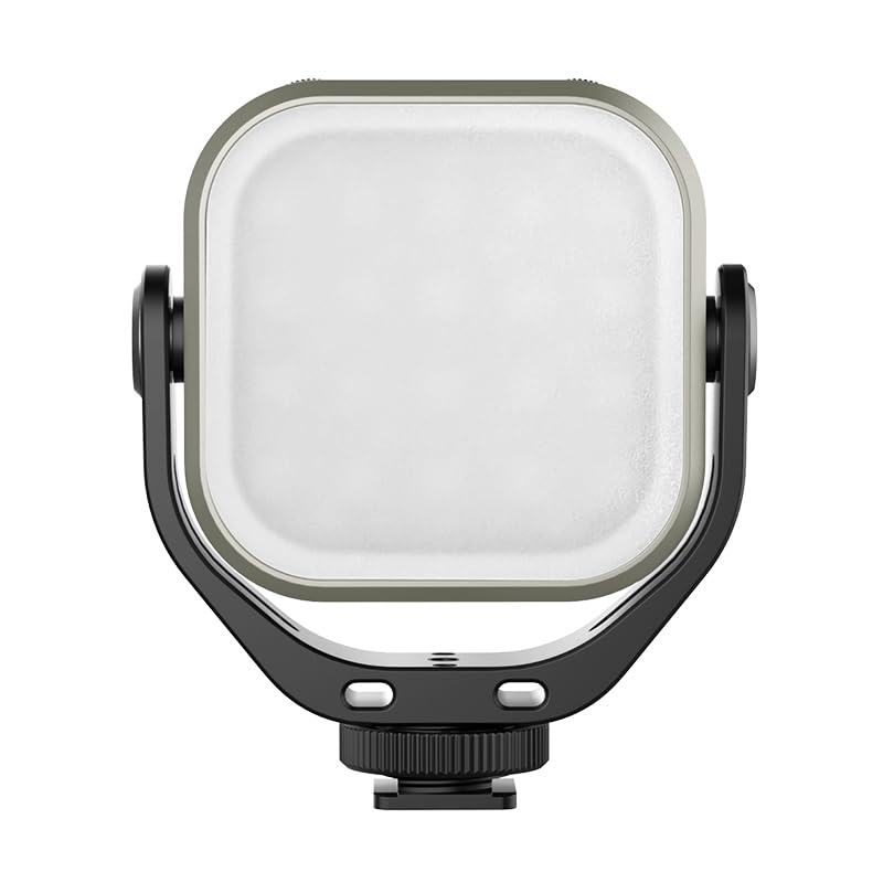 Ulanzi VL66 RGB Multi Color - Lampada per fotocamera, smartphone, tablet e altri - Luce bianca/gialla e 360 colori - inclinabile - con batteria integrata da 2.000 mAh - Nero