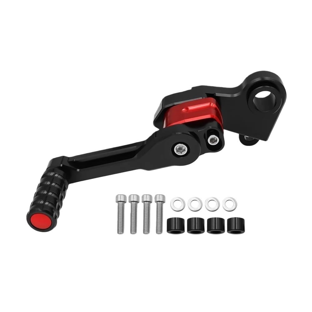Sélecteur de vitesse moto en alu pour Monkey 125 2018-2025 repose-pieds noirs