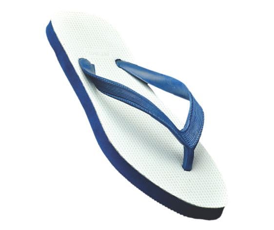 Image of Hawalker Prime Men's Flip Flops Made with 100% Natural & Durable Rubber for All Weather | Comfortable Hawai Chappals | Regular Wear Slippers (Red, White & Maroon)